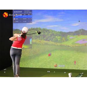 China Professional Virtual Indoor Golf Simulator Projection ROHS on sale