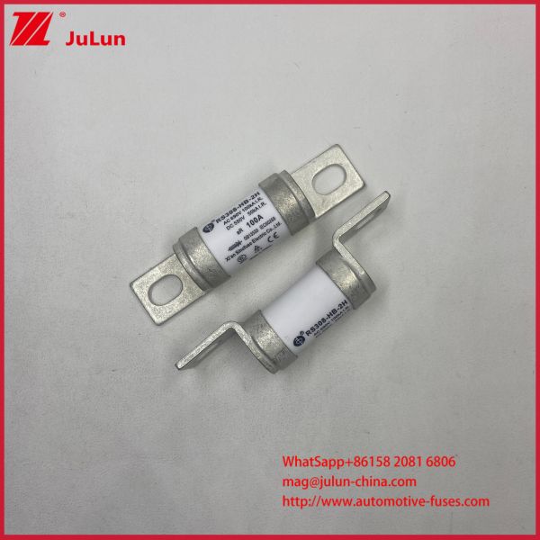 Quality 200A RS308-HB 2H Automotive Fuses 160A 550VDC SCREW BOLT Mounting ISO8820、JASO D622、GB/T31465  Method AR Usage AC100KA COSφ0.2 DC50KA L/ R≤10ms wholesale