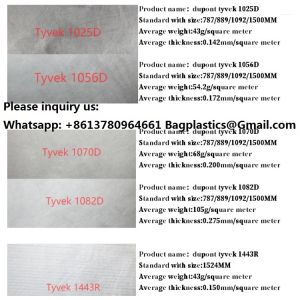 Medical Tyvek Paper Paper Fabric Dupont Paper Dupont Paper Roll Tyvek Paper