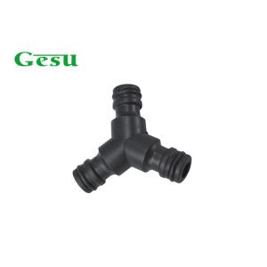 Cheap 3 Way Plastic Garden Hose Connectors , Outside Garden Hose Y Connector for sale