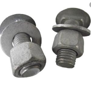 Hot Dipped Galvanised Round Head Guardrail Splice Bolt and Nut with ANSI