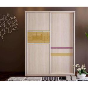 Sliding door Particle Board Wardrobe With Trouser Hanger Rack Clothes Rail
