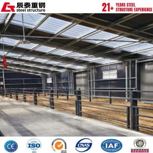 Prefabricated Steel Structure Cowshed Sheep Shed Hot Roll Welding