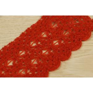 Scalloped Cotton Herringbone Webbing Tape Multi Patterned Acrylic Wool Material