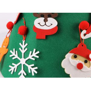 Three Dimensional Felt Xmas Tree Decorations Environment Friendly Felt Material