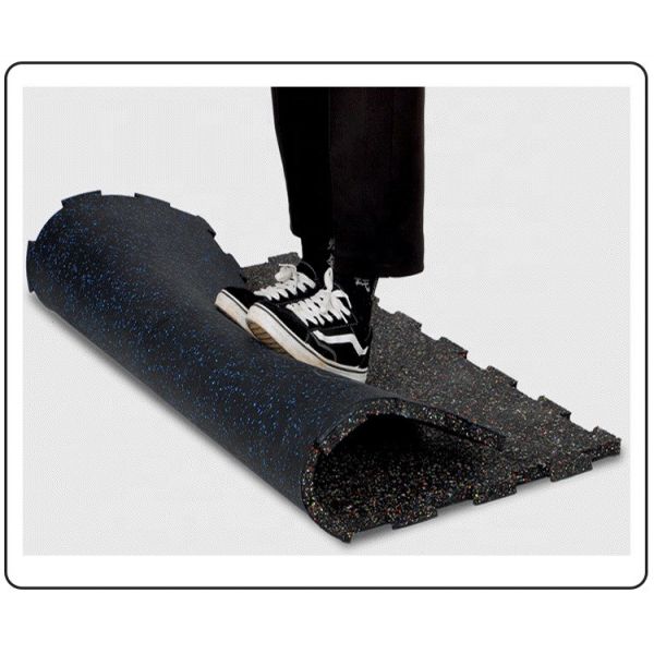 Quality Click System Gym Flooring Rolls with 85% SBR and 15% EPDM Material 5mm/15mm/20mm/25mm wholesale