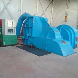 100kw-50mw 6-10kV F Rated Frequency Pelton Turbine Generator With Stainless