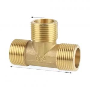 Cheap C70600 CuNi 9010 Brass Female Thread Tee Fitting Nickel 15mm 22mm Copper Equal Tee for sale