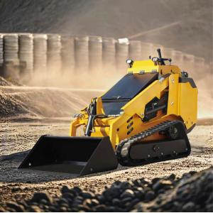 Tracked Vehicle Mini Loader Rubber Crawler Skidsteer Brush Mower Skid Loader