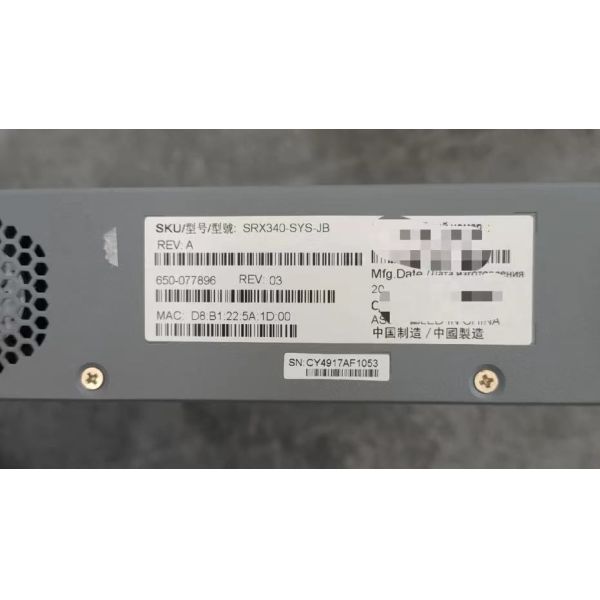 Stackable Juniper SRX340 Router SRX340-SYS-JB Juniper Products