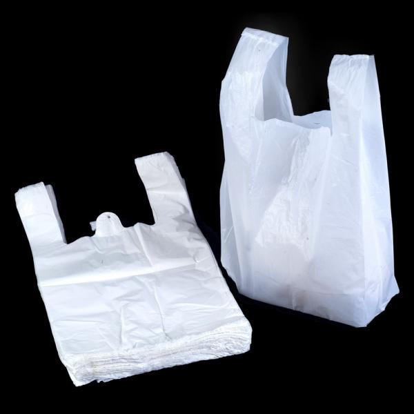 Quality White 100 Biodegradable Plastic Bags , T Shirt Shape Compostable Shopping Bags wholesale