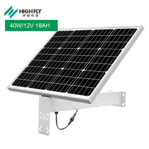 HighFly Europe Warehouse Solar Panel Half Cells Monocrystalline 40w 12V 18Ah Fixed Solar Panel