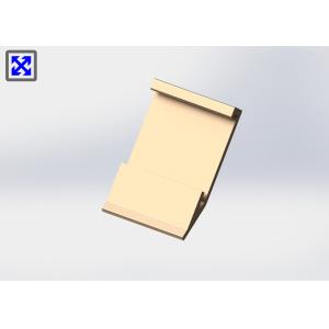 Champagne Color Anodized Aluminum Profiles , Electrophoresis Aluminum Profile