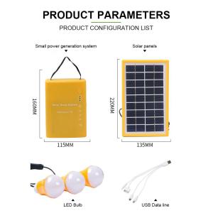 10W Solar Power Panel Kit Lighting System For RV Campers