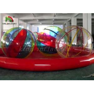 Cheap Multi-Color Inflatable Walk On Water Ball , Kids Funny Summer Water Pool Games for sale