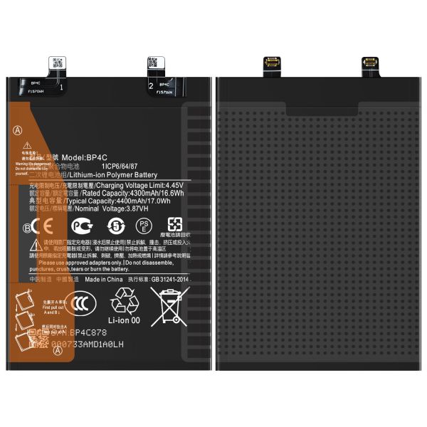 Quality RECHARGABLE BP4C 3.87V 4400mAh Lithium Polymer Battery For Xiaomi Redmi Note 11T Pro Plus wholesale