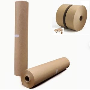 China Oil Resistant Recyclable Eco Friendly Pater cup Bottom Kraft Material PE Coated Paper Bottom Rolls on sale