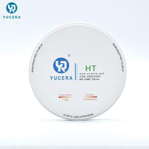 China YUCERA 1200MPA 98mm 95mm White Multilayer Zirconia Disc on sale
