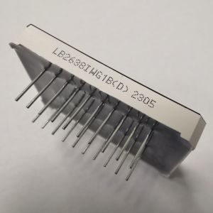 High Brightness White /Pure Green Dual Line 7 Segment LED Display Common Anode