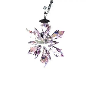 China Honor Of Crystal High Quality Car Hanging Ornaments Crystal Snow Pendant Crystal Pendant Wholesale on sale