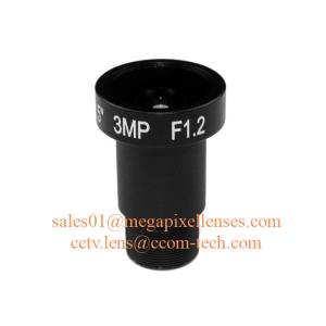 1/2.5" 4.0mm F1.2 3Megapixel M12x0.5 mount low light lens, 4mm starlight M12