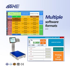 30KG SOHE Battery Type Smart Weighing Scale for Meat Cutting Waterproof LCD