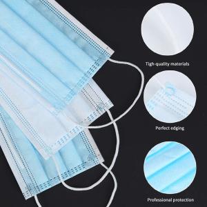 Dust Protection Non Woven Face Mask With 3 Layers Face Protection Pad