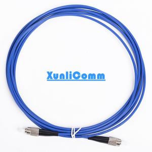 Blue Color Armored Fiber Optic Cable Single Mode FC - FC Highly Security