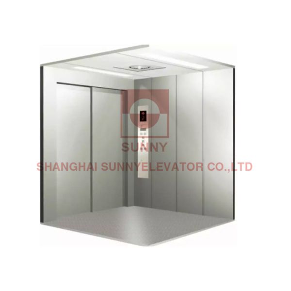 MRL Large Space Goods Elevator For Work Place Factory Shopping Mall 2000kg