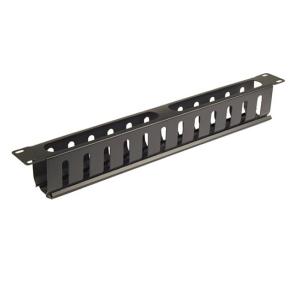 19" Metal Cable Management Rail 12 Slot,Single-Sided,1U&2U with cover