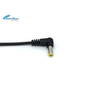 Custom Length Right Angle DC Extension Cable , Jack 5.5 X 2.5mm CONN 2.5 Mm DC