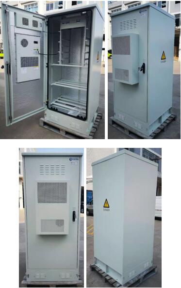 Front Access Steel Thermostatic Outdoor Telecom Cabinet 20U 19"