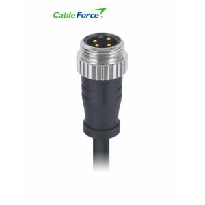 Mini Change Male 4 Pin Connector Molded With 2M PVC 16AWG UnShielded Cable