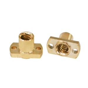 China Brass Lead Screw Diameter 8mm T8 Brass Screw Nut 3D Printer Springs on sale