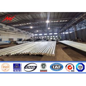 ASTM A123 Utility Power Poles Galvanization And Color Polyester Coating