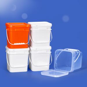 Bulk Sealed Square 5 Gallon Transparent Bucket Food Safe Custom