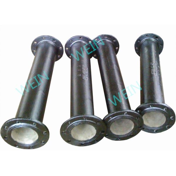 Quality Two Ends Flanged 100mm Ductile Iron Pipe Internal Cement Lining External Zinc wholesale