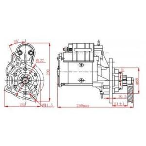 Durable Tractor Starter Motor With T10 Driver Fit CASE IH 16984 0001354107