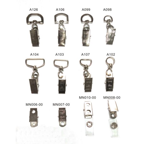 10mm / 25 mm Durable Lanyard Accessory Clip Eco Friendly For Name Badge