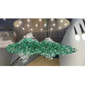 Custom Made Project Installation Large Hanging Drop Light High Ceiling Modern