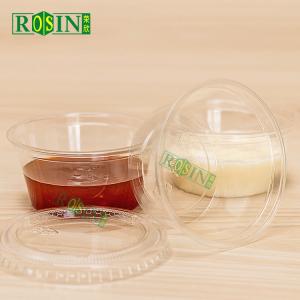 1oz Clear Plastic Takeaway Food Container Sauce Cup Container Disposable With