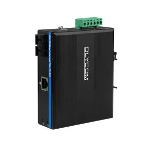 40KM Gigabit Ethernet Media Converter SC Fiber Singlmode Unmanaged Rugged Case