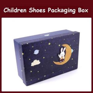 Cheap 230gsm Cardboard Shoe Packaging Boxes Offset Printing Glossy Lamination for sale