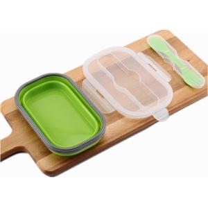 Portable Silicone Food Storage Containers / Silicone Folding Lunch Box
