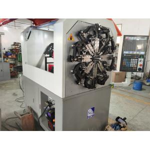 Sanyo Motor CNC Cam 0.3 - 2.5mm Wire Rotating Bending Machine For Spring Forming