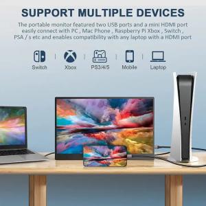 Dual Laptop Monitor Extender With Two Extra Screens 16 9 Aspect Ratio USB C Mini