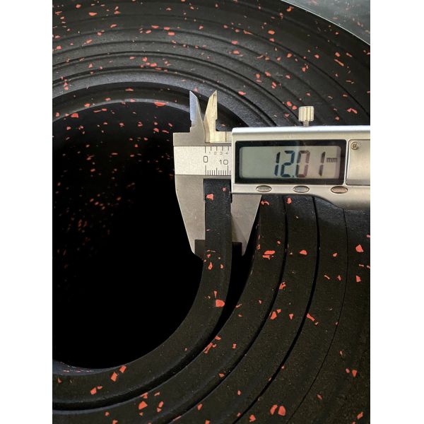 Pure Color EPDM DOT 12mm Recycled Rubber Rolls Matting for Commercial Gym and
