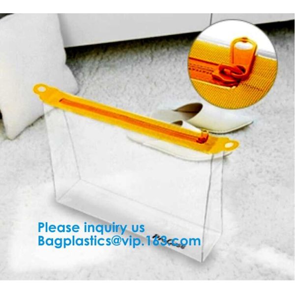 Clear Small Transparent Poly PVC Zipper File Wallet Packaging Women Travel Clear Wash Organizer Pouch