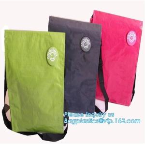 Factory custom recyclable folding laminated pp non woven bag shopping with heat transfer printing non woven fabric carry