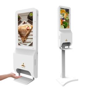 55 Inch RK3288 Wifi Touch Screen Hand Sanitizer Kiosk